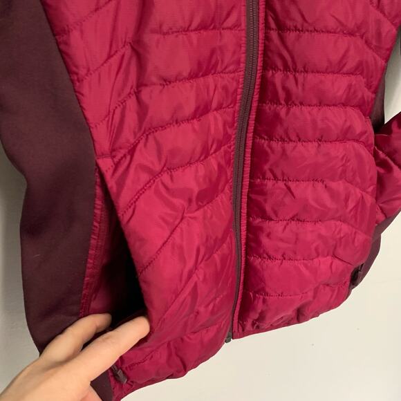 Under Armour ColdGear Reactor Hybrid Jacket Women's Full Zip Puffer Hoodie Small - Picture 5 of 6